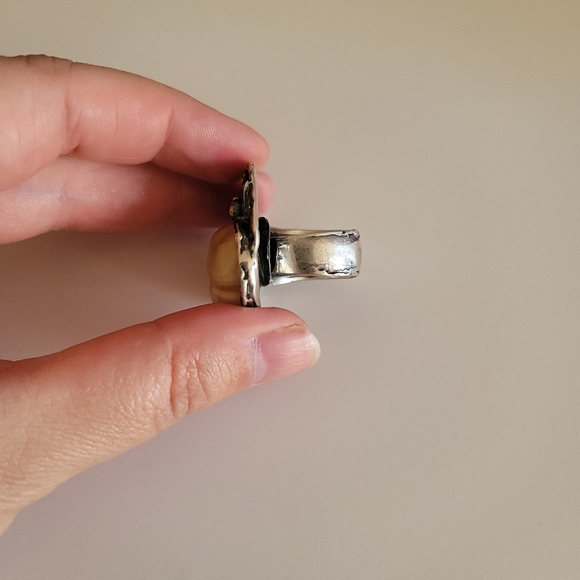 OOAK Beautiful Baltic Amber Ring - Picture 4 of 4